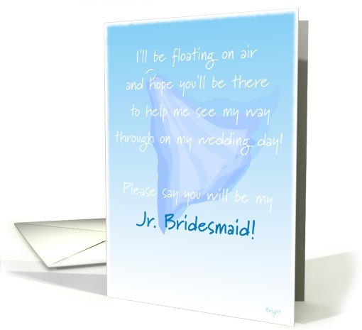 Jr. Bridesmaid, Please Say You Will Be My, Floating Veil card (613000)