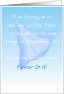 Flower Girl, Please Say You Will Be My, Floating Veil card