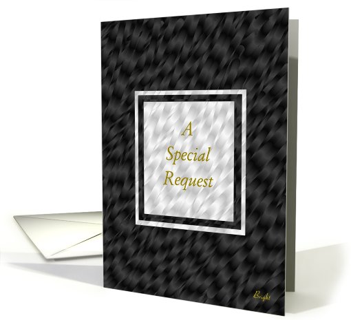 Special Request, Best Man, Wedding Party Invitation,... (615447)