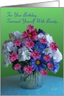 Happy Birthday Humor, Beautiful Bouquet card