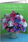 A Birthday Bouquet for Mom card