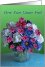 Congratulations! 3rd Year Cancer Free Anniversary Bouquet card