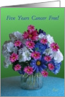 Congratulations! 5th Year Cancer Free Anniversary Bouquet card