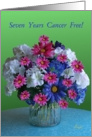 Congratulations! 7th Year Cancer Free Anniversary Bouquet card