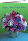 Congratulations! 8th Year Cancer Free Anniversary Bouquet card