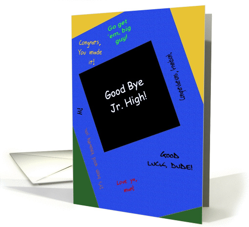 Grandson, Congratulations! Jr. High School Graduation card (620832)