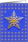 Note Card, Stars with No. 1 in the Center, Any Occassion card