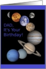 Dad, Solar System, Happy Birthday! card