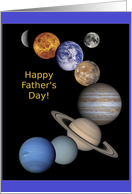 Foster Dad, Happy Father’s Day, Solar System card