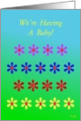 We’re Having A Baby, Colorful Flower Garden card