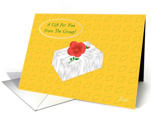 Retirement Gift from All of Us, White Gift Box with Huge... (636047)