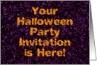 Halloween Costume Party Invitation card