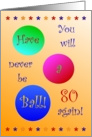 80, Happy Birthday! Have A Ball! Humor80 card