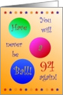 94th Birthday! Have A Ball! card