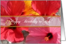 Happy Birthday, Flowers card