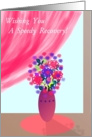 Speedy Recovery, Floral Still Life card