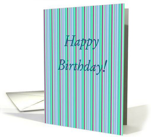 From Both of Us, Happy Birthday! Pin Stripes card (676047)