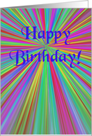 Happy Birthday, Rainbow Rays card