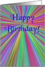 Happy Birthday, Rainbow Rays card