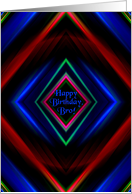 Bro, Happy Birthday!, Black Digital Diamond with Attitude card