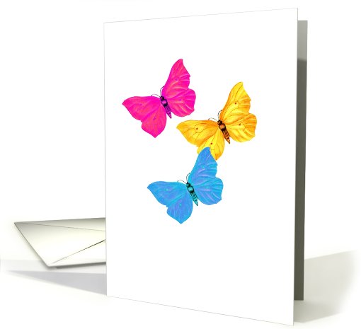 Encouragement, Love, Three Butterflies, Gay,Lesbian,LGBT card (679731)