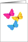 Encouragement, Love, Three Butterflies, Gay,Lesbian,LGBT card