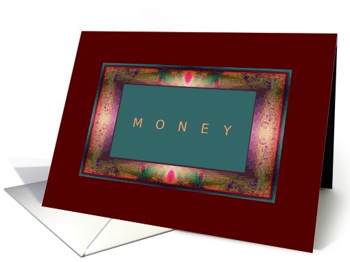 Christmas Gift, Money Enclosed, Gift of Money, Fancy Frame card