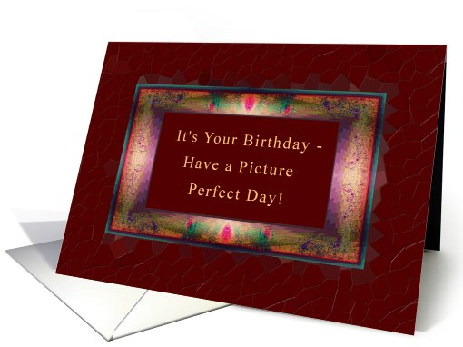 Happy Birthday, Fancy Modern Frame card (681967)
