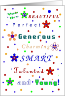 Happy Birthday, Compliments card