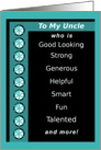 Uncle, Happy Birthday, Compliments, Funny card