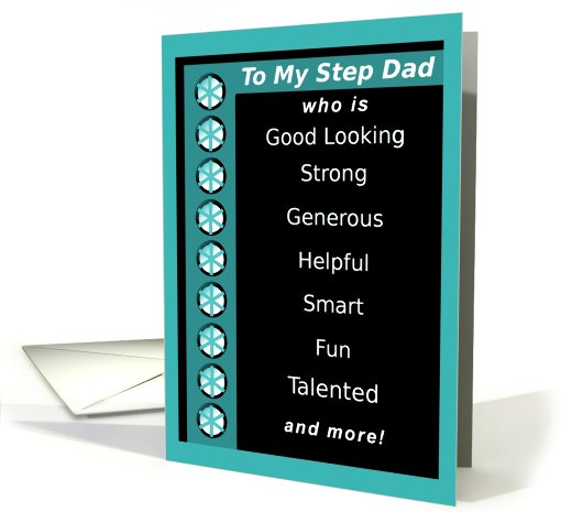 Step Dad, Happy Birthday, Compliments, Funny card (683111)