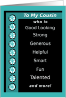 Groomsman, Cousin, Wedding Party, Bridal Party Invitation,Compliments, Funny card