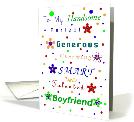 Boyfriend, Happy Birthday!, Compliments card (688845)
