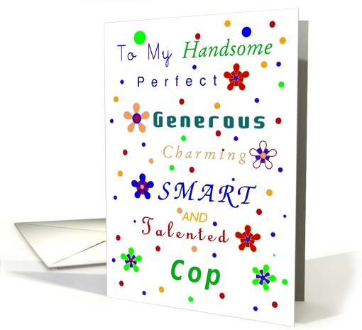 Cop, Happy Birthday!, Compliments card (688850)