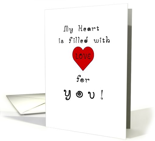 Heart Full of Love, humor card (691589)