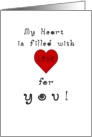 Happy Valentine’s Day!, Heart Full of Love, humor card