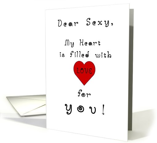 Adult, Sexy, Happy Valentine's Day!, Heart Full of Love, humor card