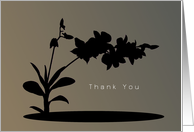 Thank You, Hawaiian Orchids, Shadow with Gradient Backdrop card