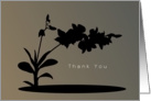 Thank You, Hawaiian Orchids, Shadow with Gradient Backdrop card