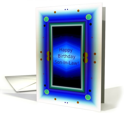 Son- in-law, Happy Birthday! Window to the Future card (699999)