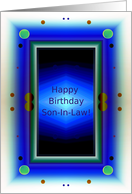 Son- in-law, Happy Birthday! Window to the Future card