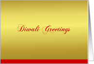 Diwali Greetings, Golden Light card