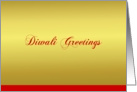 Diwali Greetings, Golden Light card