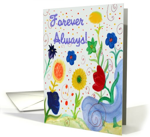 Romantic Flower Garden of Love card (705973)