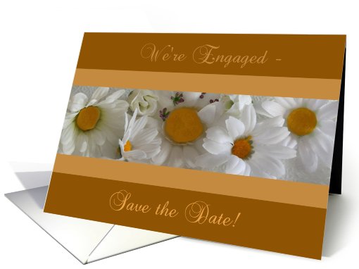 We're Engaged - Save the Date Daisies card (757857)