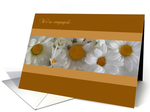 We're Engaged blank inside card (757860)