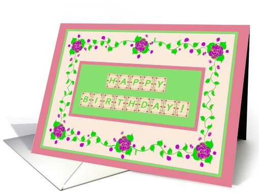 Happy Birthday! Stop and Smell the Roses- Humor card (766057)