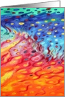 Abstract Oil Painting (reproduction), Lava and Water card