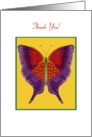 Adoptive Parents, Thank You, Butterfly Collection card