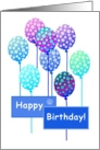 Happy Birthday, Co-worker, Colorful Ballons, From All of Us card
